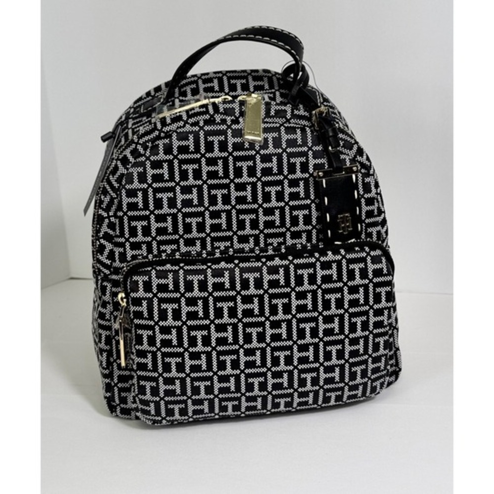 Tommy Hilfiger monogram jacquard canvas backpack‎ NWT